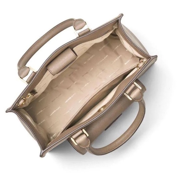 NWT brand new Michael Kors BRIDGETTE MEDIUM EAST WEST TOTE Dunk dark tan - Picture 6 of 10